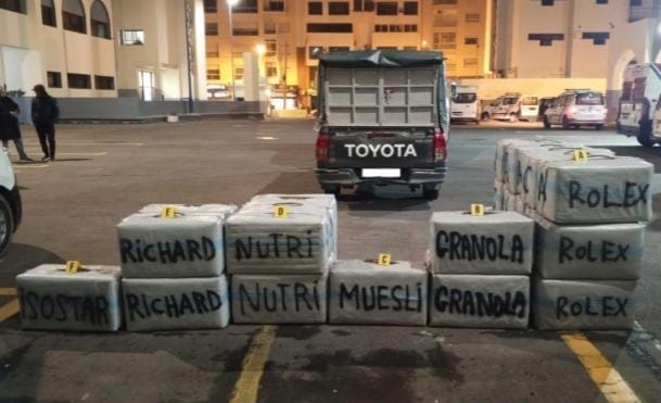 Plus de 6,5 tonnes de Haschich saisies entre Bouznika et Casablanca.
