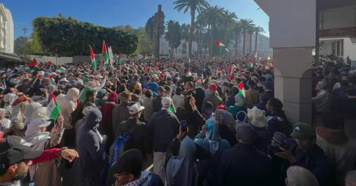 Vidéo. A Rabat, une grande manifestation de solidarité avec Gaza