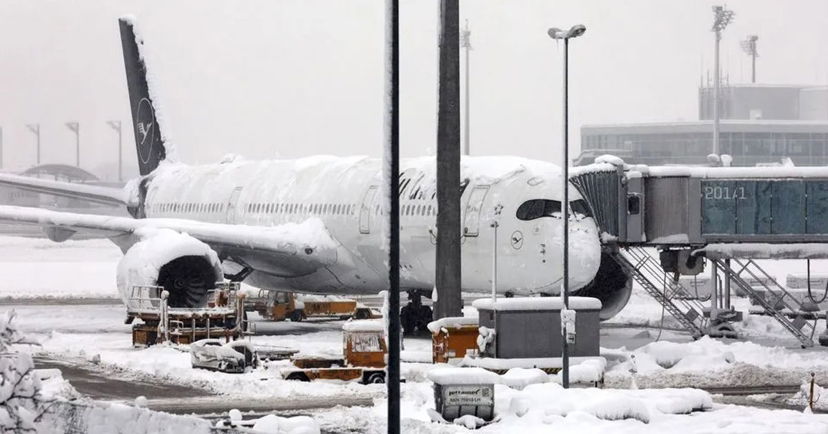 Allemagne : L'aéroport de Munich fermé au trafic mardi à cause des chutes de neige