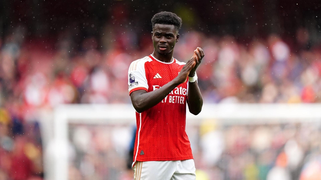Le joueur anglais Bukayo Saka