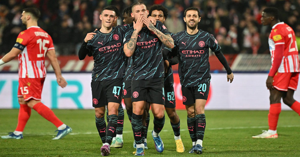 Ligue des champions: copie parfaite pour City après sa victoire à Belgrade