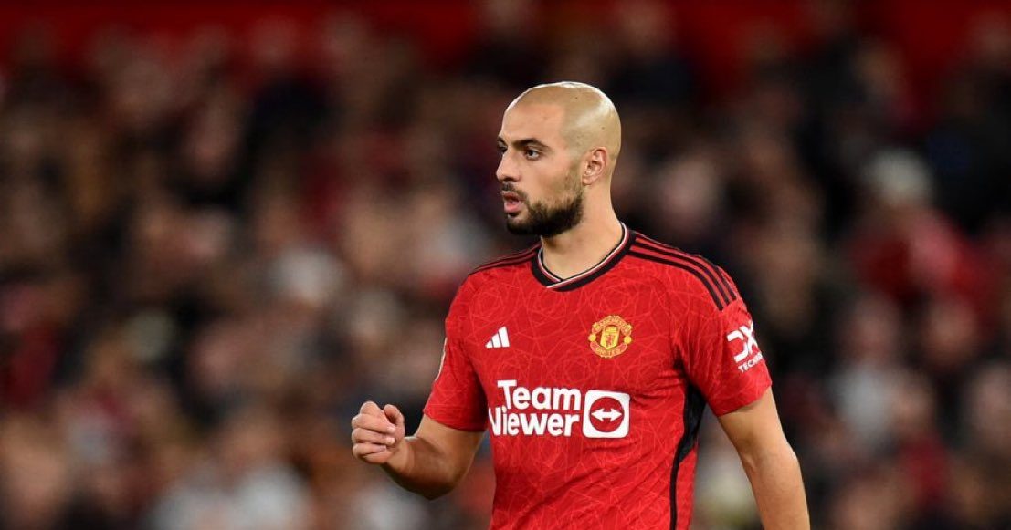 Sofyan Amrabat sous les couleurs mancuniennes.