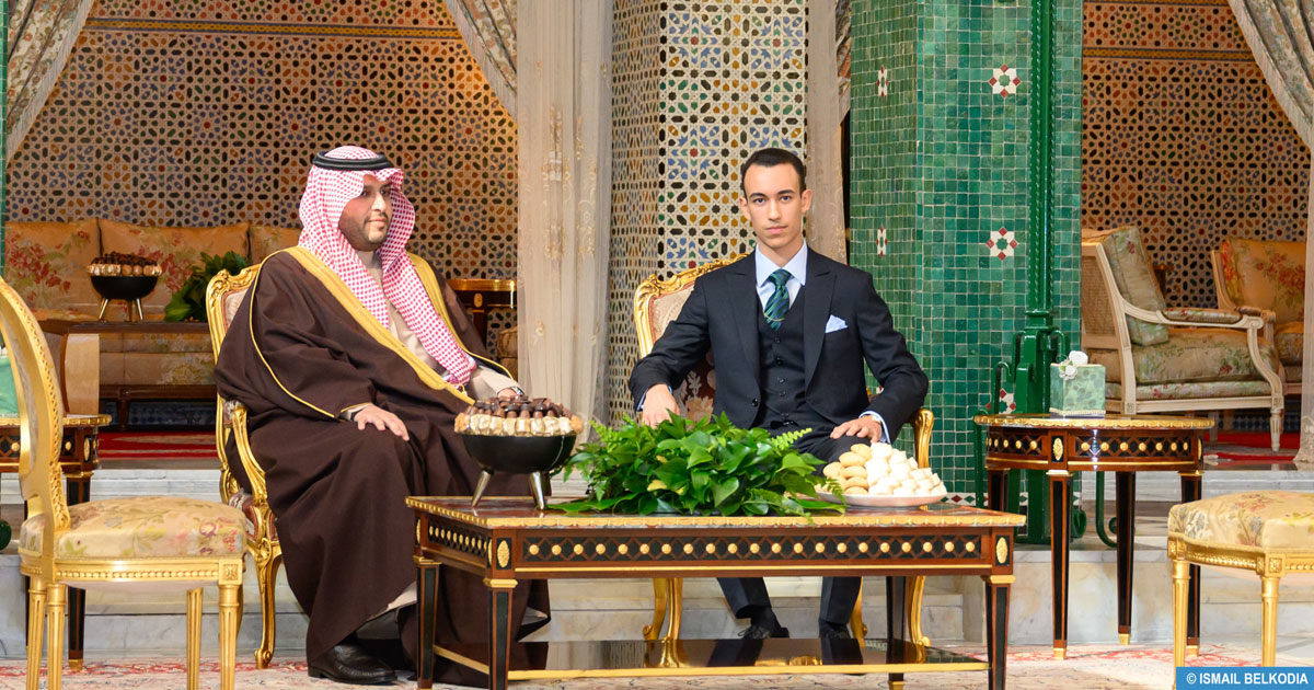 SAR le Prince Héritier Moulay El Hassan reçoit SAR le Prince Turki Ben Mohammed Ben Fahd Ben Abdulaziz, porteur d'un message verbal à SM le Roi du Serviteur des Lieux Saints de l’Islam
