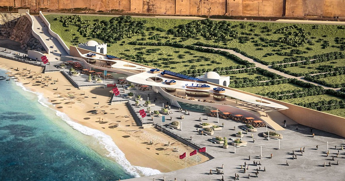 Le projet d'aménagement de la plage de Rabat dévoilé par Orange Atelier