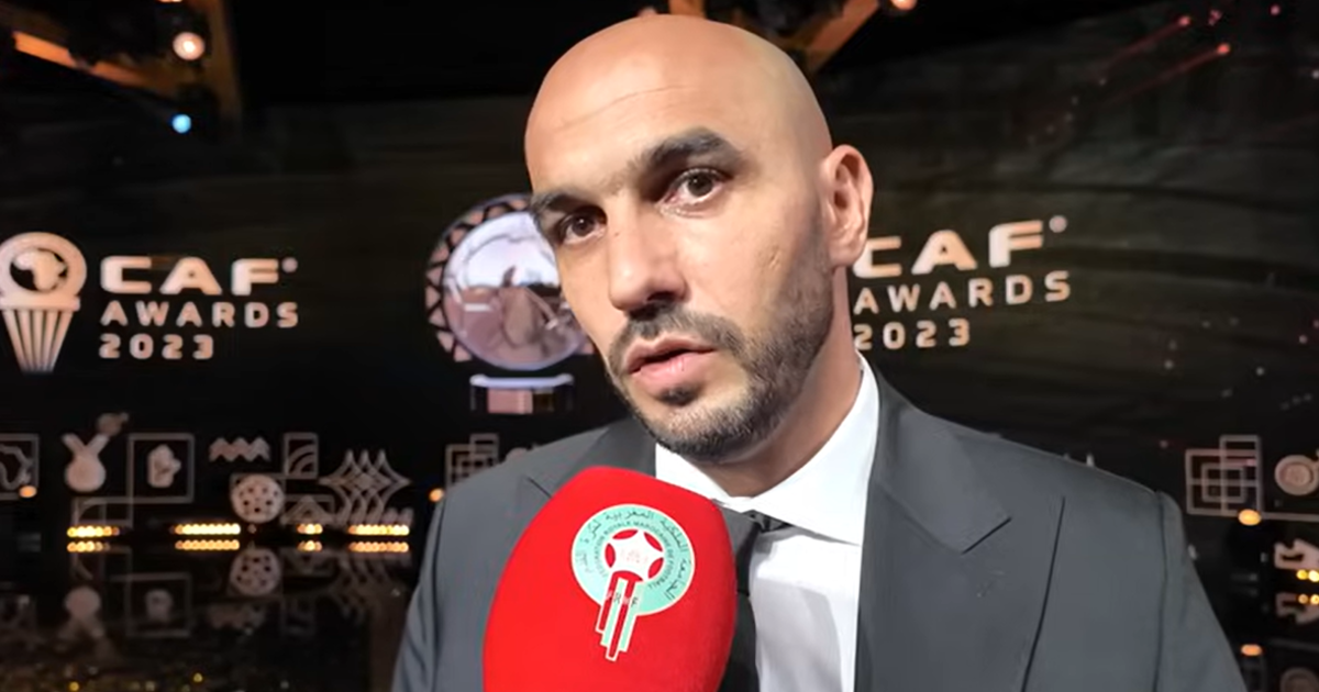 Walid Regragui, sélectionneur national.