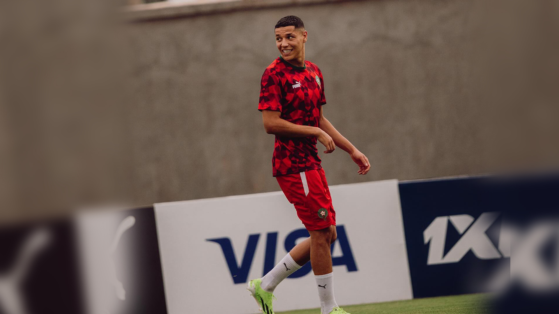 Amine Harit, milieu de terrain des Lions de l'Atlas. Crédits : DR.