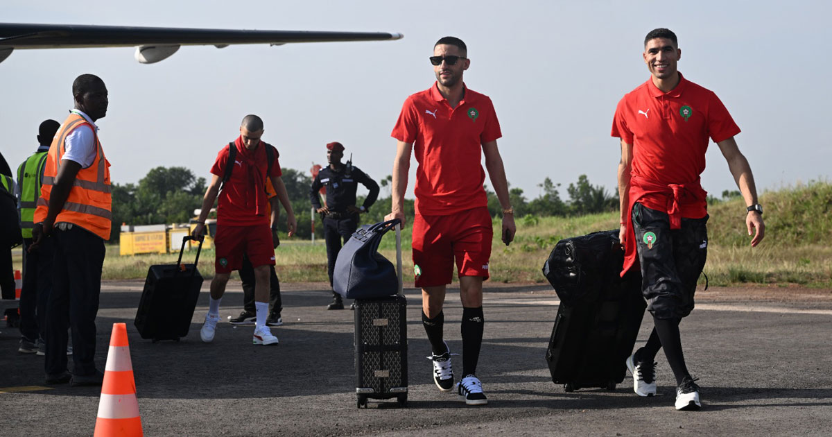 CAN-2023 : Arrivée de l'équipe nationale marocaine en Côte d'Ivoire