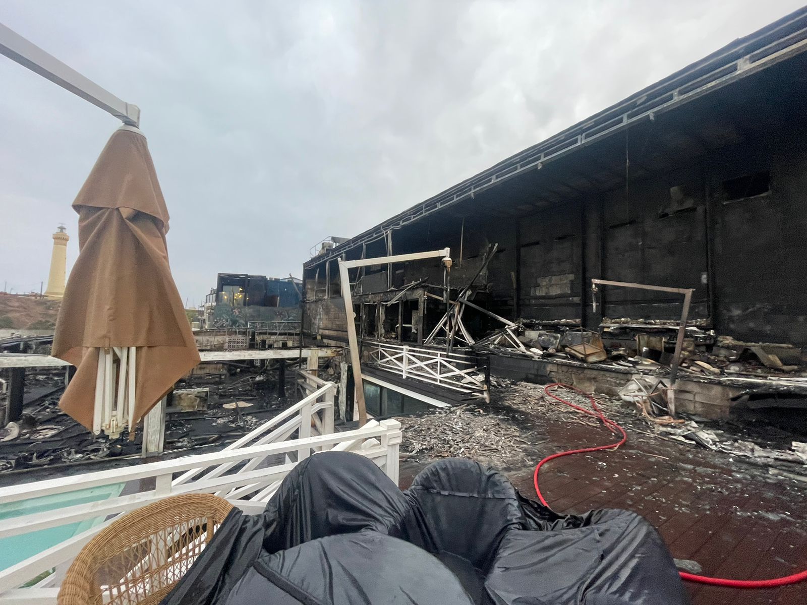 Incendie sur la Corniche de Casablanca 