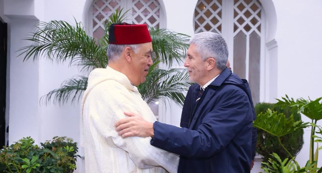 Le ministre de l'Intérieur Abdelouafi Laftit et son homologue espagnol Fernando Grande-Marlaska à Rabat ©DR