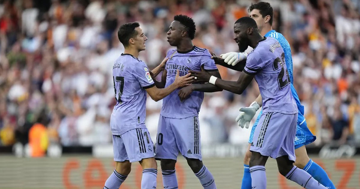 Liga: une plainte pour insultes racistes contre Vinicius classée faute d'identification des auteurs