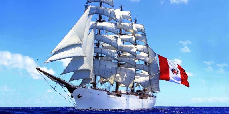 Le navire-école à voile de la Marine de guerre du Pérou B.A.P "Unión" ©DR