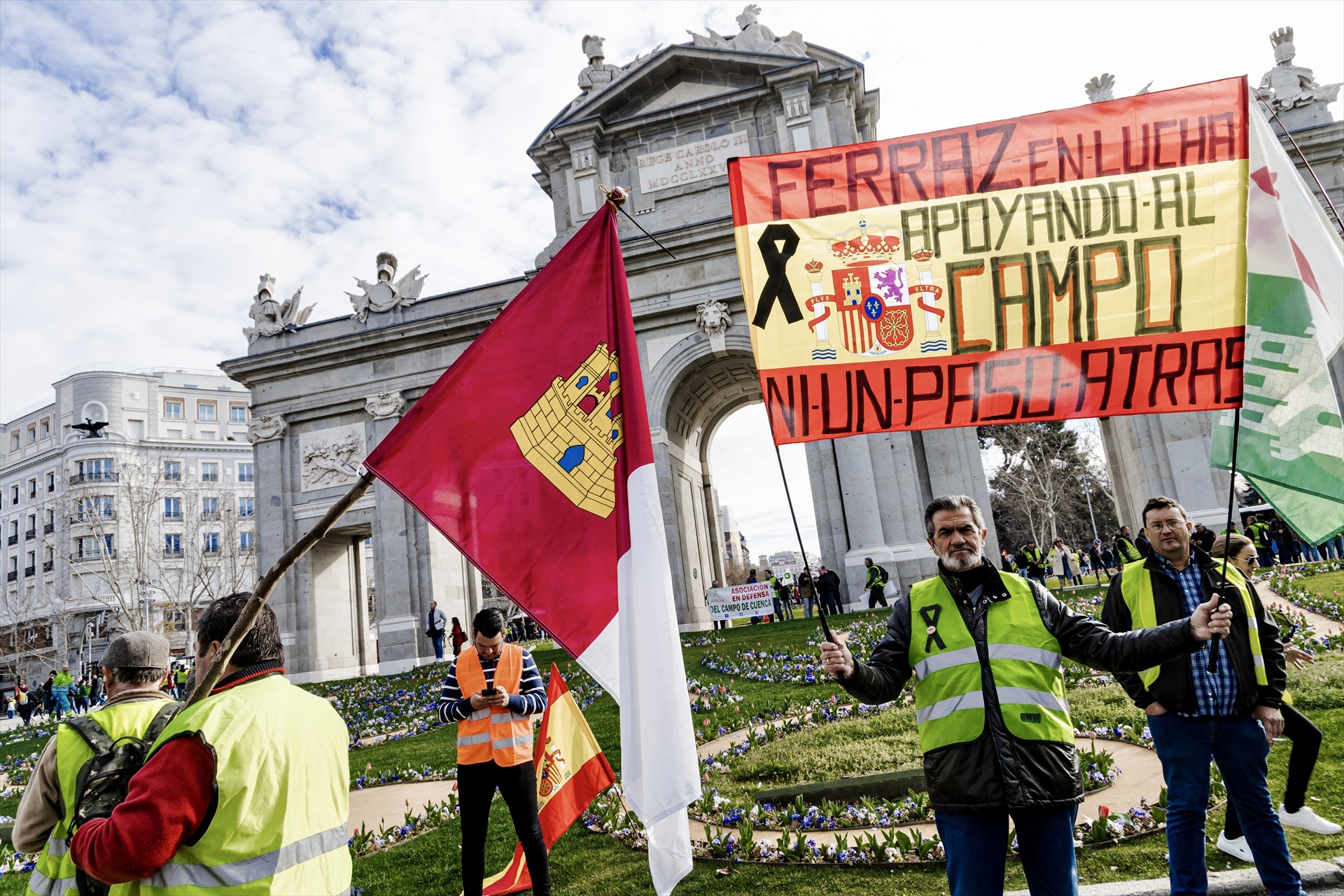 agriculteurs en colère à madrid
