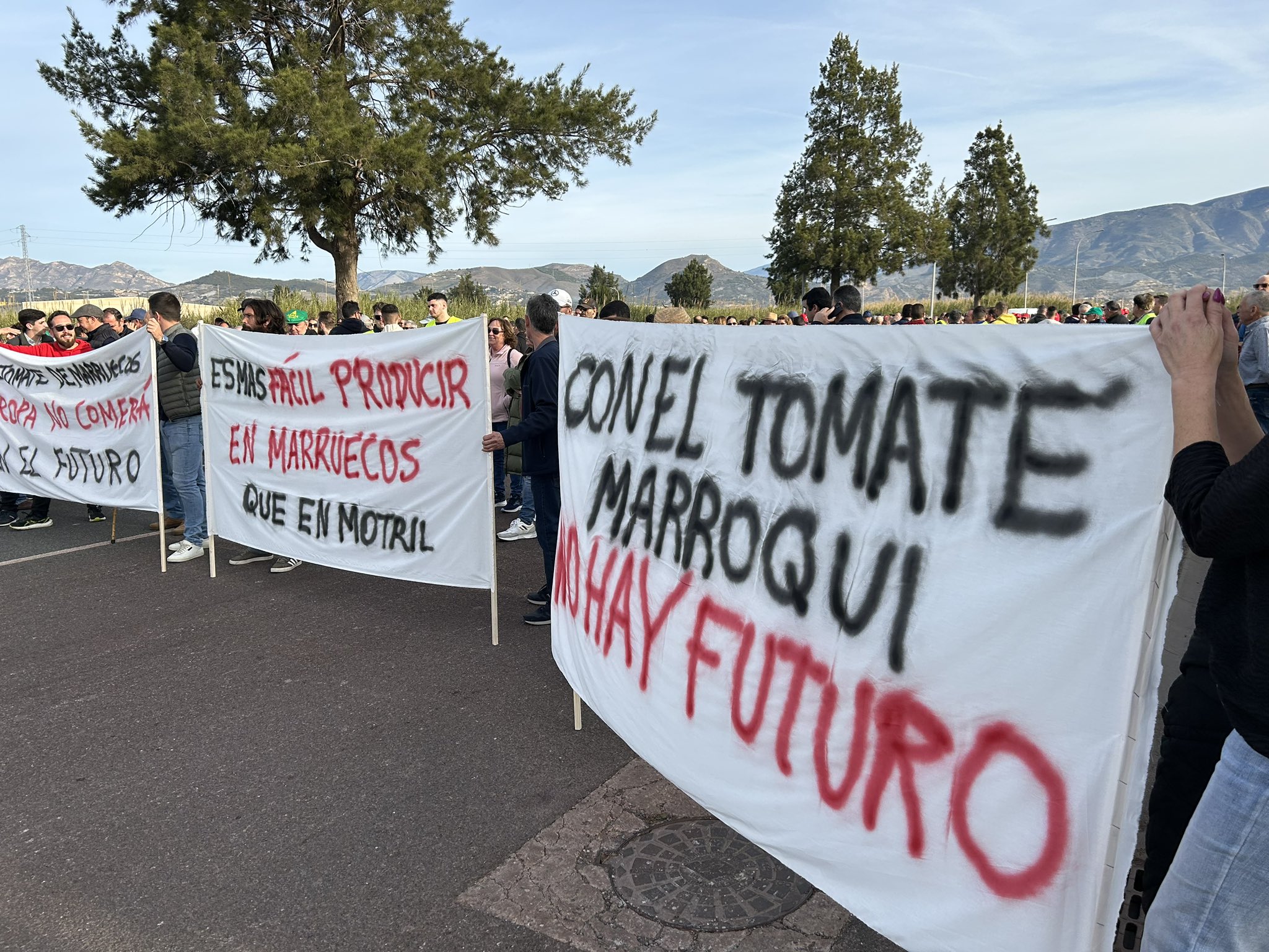banderoles manifestations en andalousie