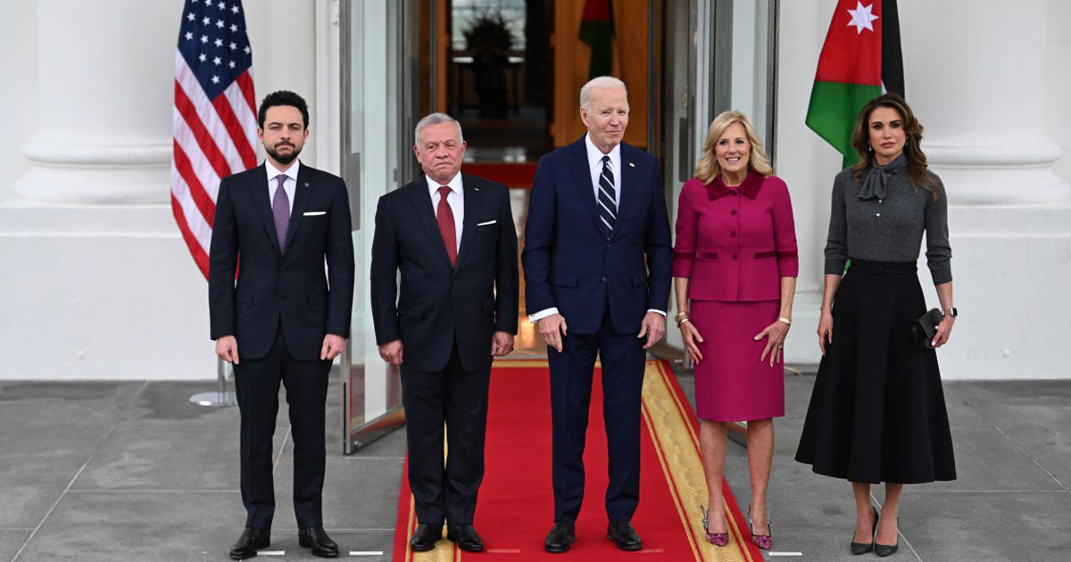 Joe Biden a reçu lundi le roi Abdallah II de Jordanie, fervent partisan d'un cessez-le-feu immédiat dans la bande de Gaza