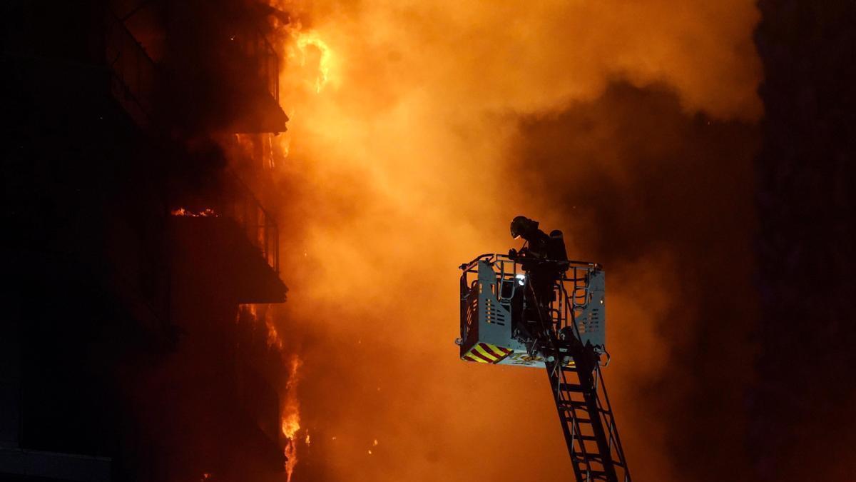 incendie à Valence en Espagne