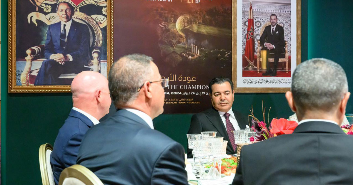 Sur instructions du Roi, le Prince Moulay Rachid reçoit l’Équipe nationale de football, finaliste de la CAN