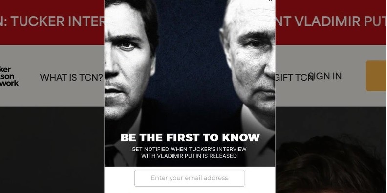 interview poutine américain tucker carlson jeudi