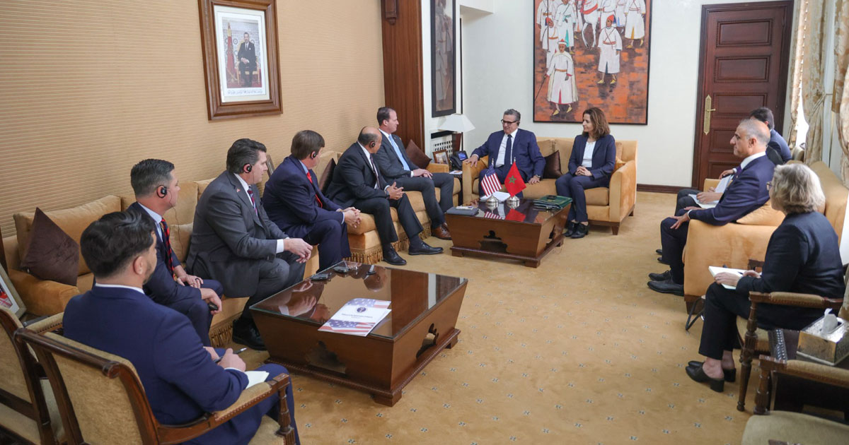 Aziz Akhannouch reçoit une délégation de membres du Congrès américain