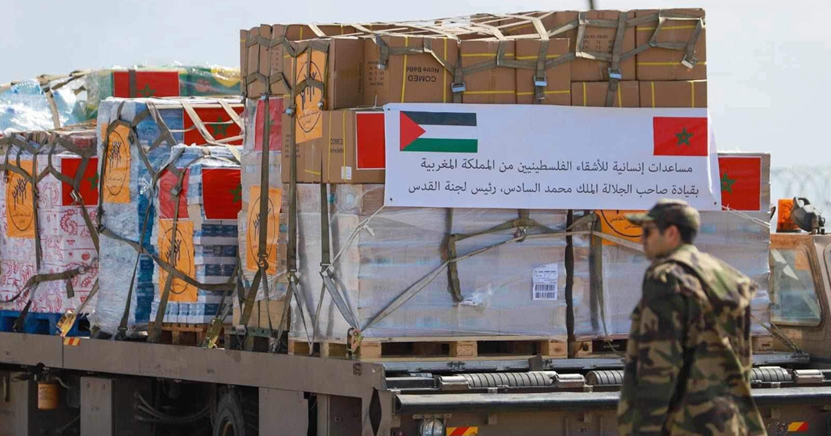 al qods le maroc remet des équipements à l hopital le croissant rouge