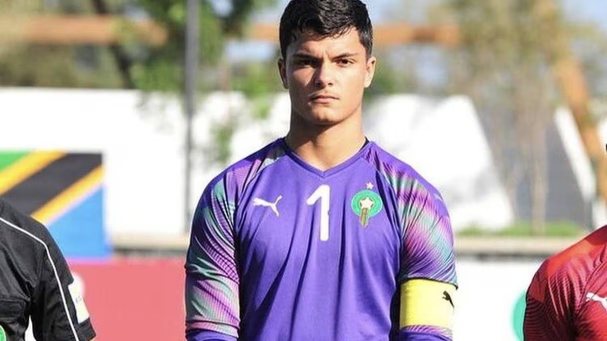 Elias Mago, jeune portier des Lions de l'Atlas olympiques.
