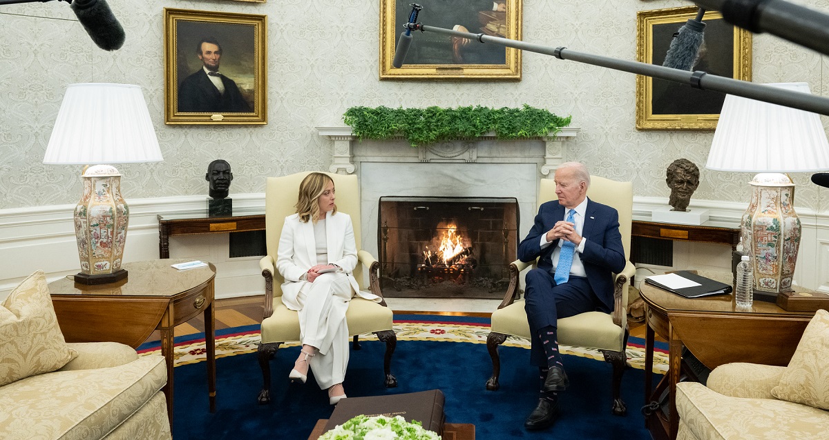 us italy politics diplomacy biden meloni
