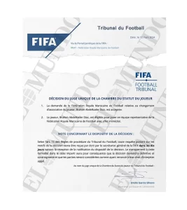 fifa lettre