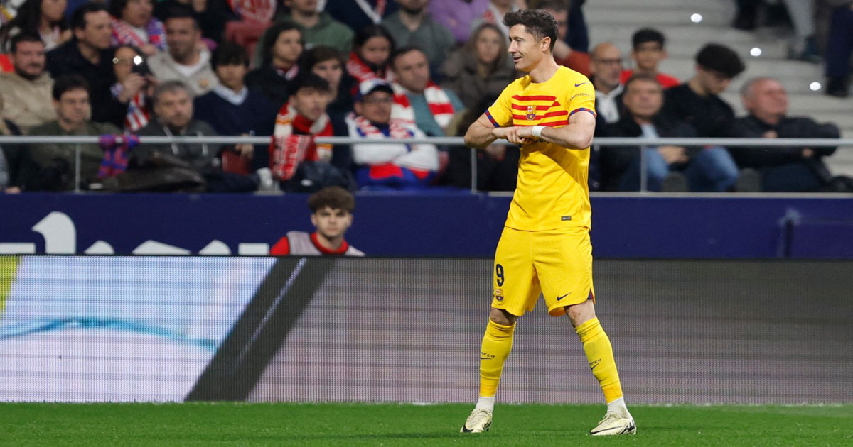 Espagne: le Barça corrige l'Atlético Madrid, Lewandowski trois fois décisif