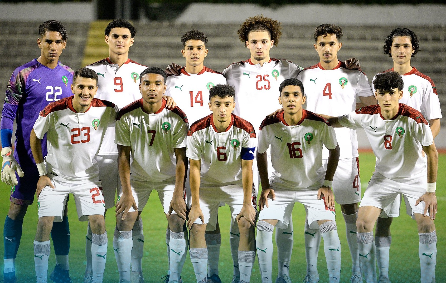 La sélection marocaine U18.