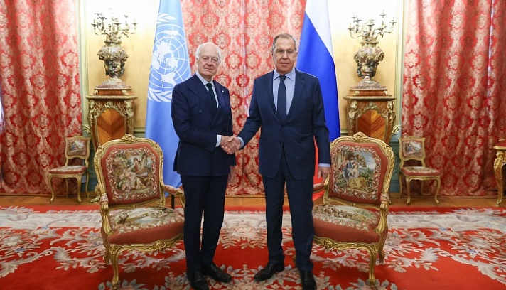staffan de mistura serguei lavrov moscou