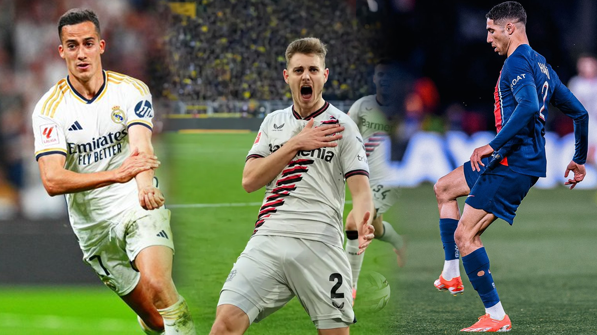 Lucas Vazquez, Josip Stanišić et Achraf Hakimi