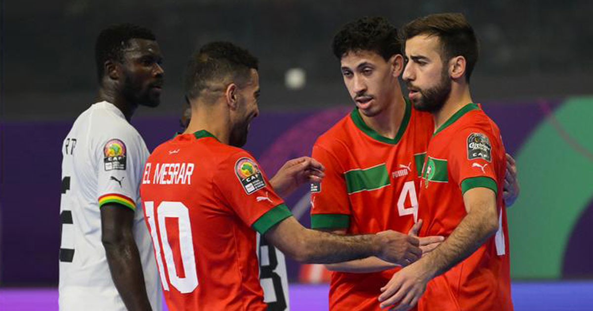 CAN futsal: Les Lions de l’Atlas de futsal ont balayé leurs homologues Ghanéens (8-3)