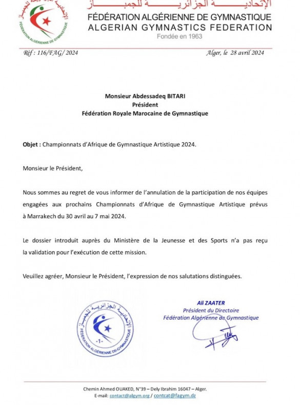 correspondance de la fag