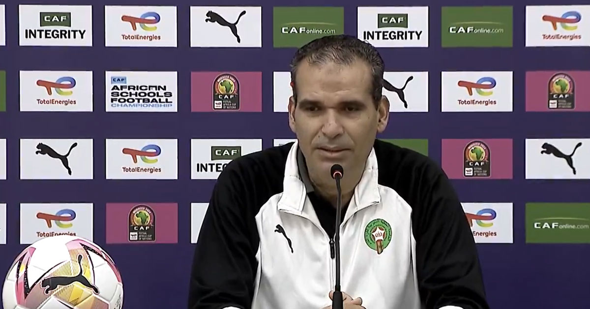 hicham dguig le match contre l angola est la cle de la can de futsal maroc 2024