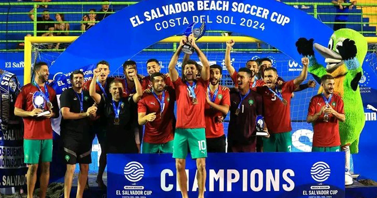 Après la Cosafa, le Maroc remporte El Salvador Beach Soccer Cup 2024