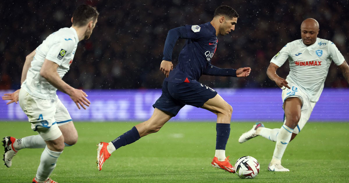 Ligue 1: le PSG cale contre le Havre (3-3), Achraf Hakimi buteur