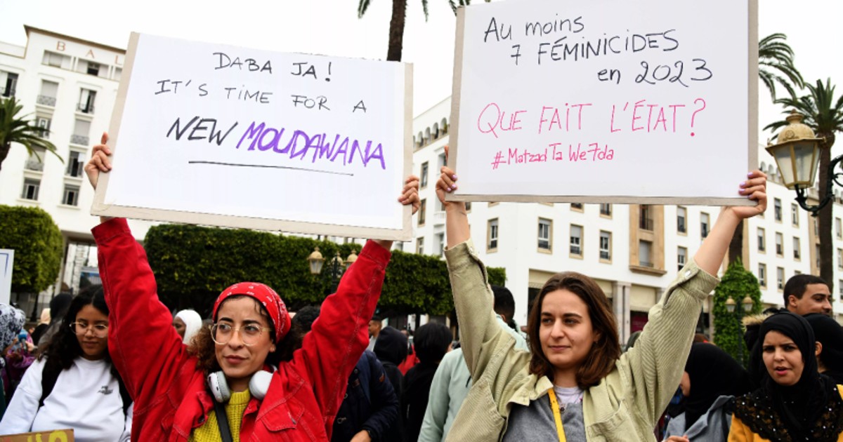 Manifestation pour la révision de la Moudawana.