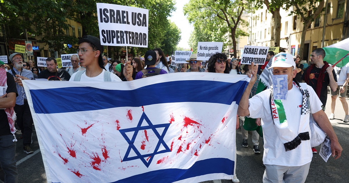 spain palestinian israel conflict protest