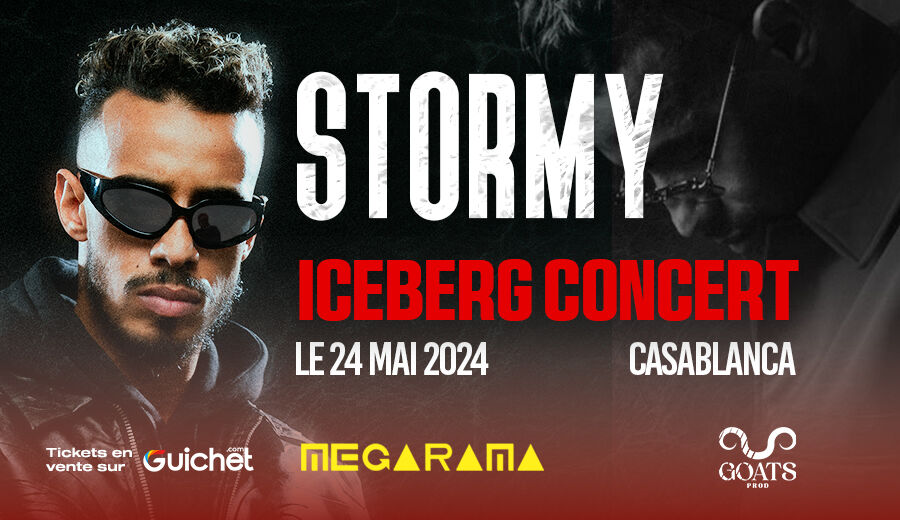 Le rappeur STORMY en live concert à Casablanca.