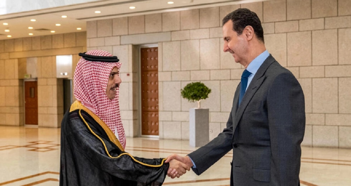 bachar al assad faisal bin farhan damas