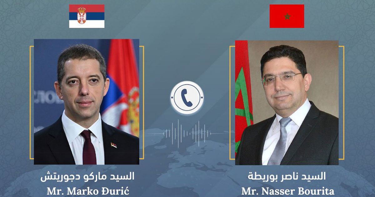 Entretien téléphonique entre M. Bourita et le ministre serbe des AE