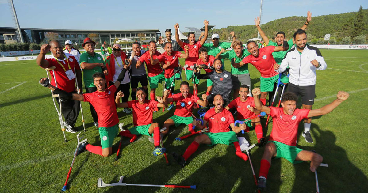 CAN-2024 de football pour amputés: Le Maroc accède au dernier carré en battant l'Egypte (4-2)