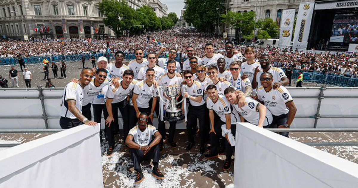Espagne: le Real Madrid célèbre son 36e titre de champion (vidéos)