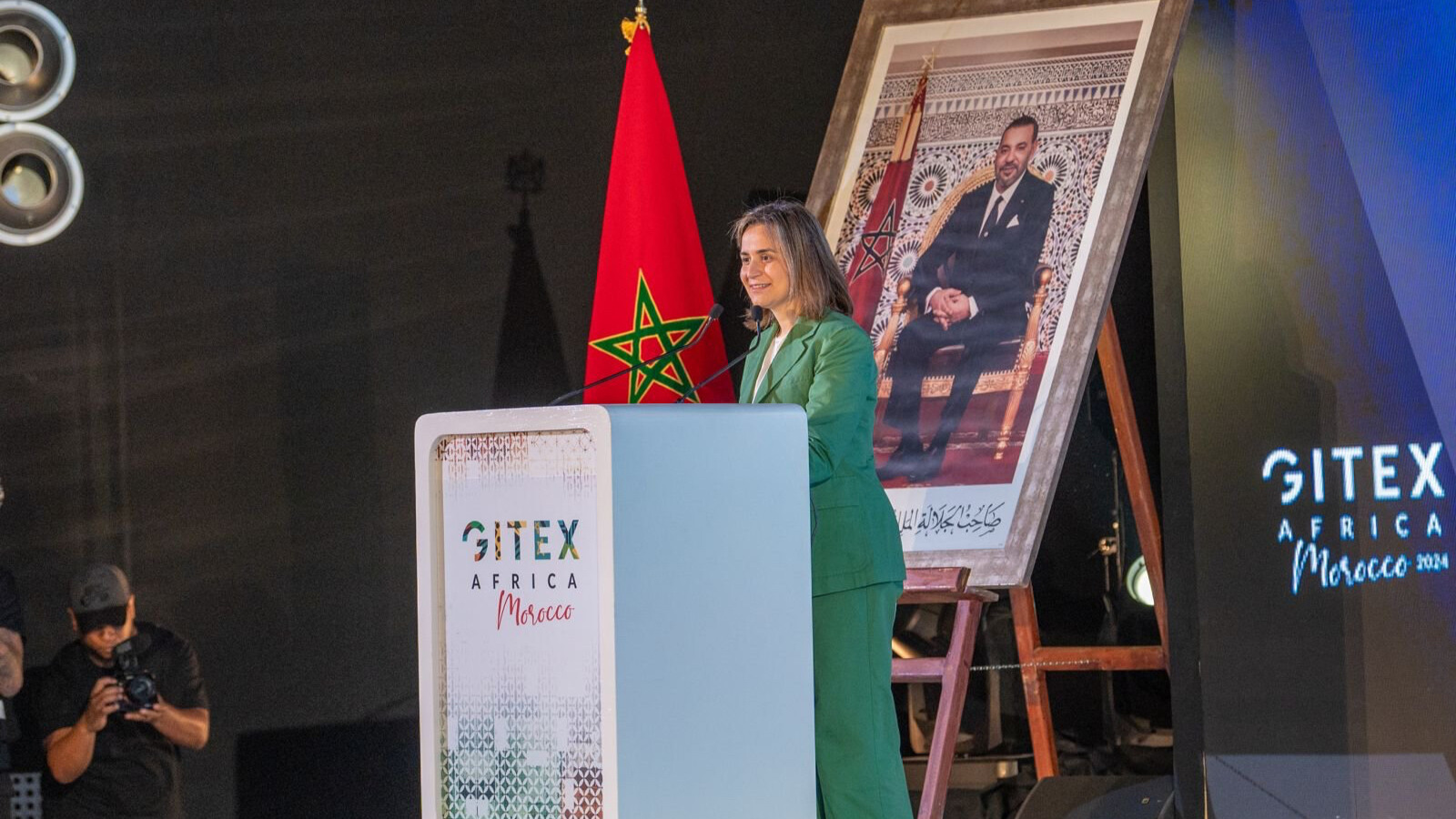 Ghita Mezzour au Gitex Africa 2024.