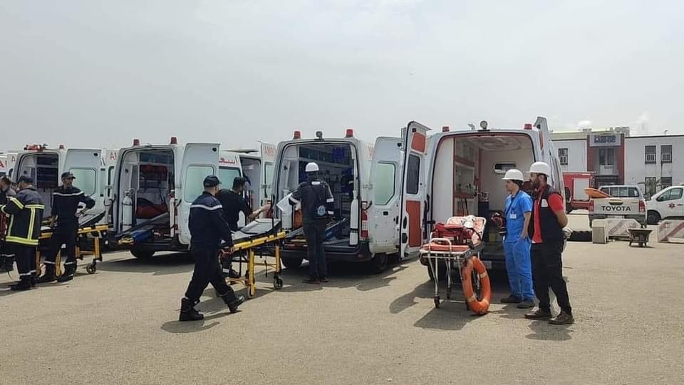 Incendie dans un navire au port Jorf Lasfar.