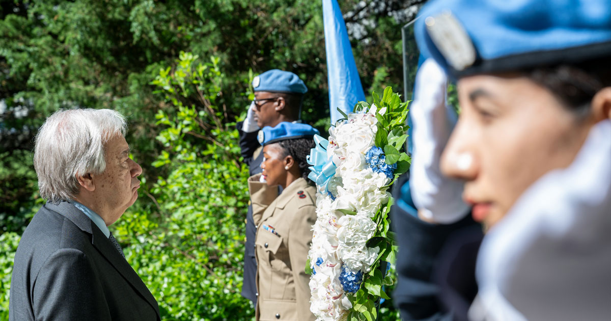 ONU: Guterres honore deux Casques bleus marocains décédés au service de la paix