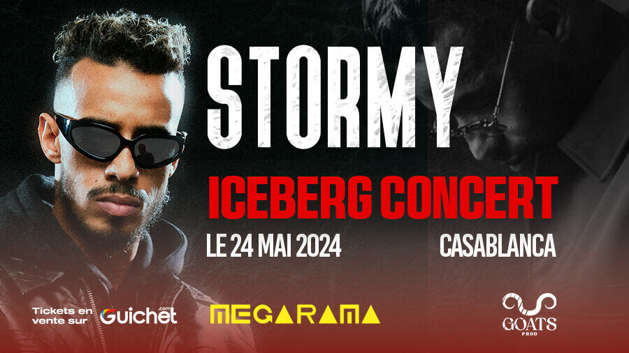 Le rappeur Stormy en live concert à Casablanca.