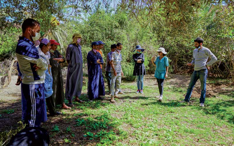 Le groupe collabore avec les agriculteurs locaux. 