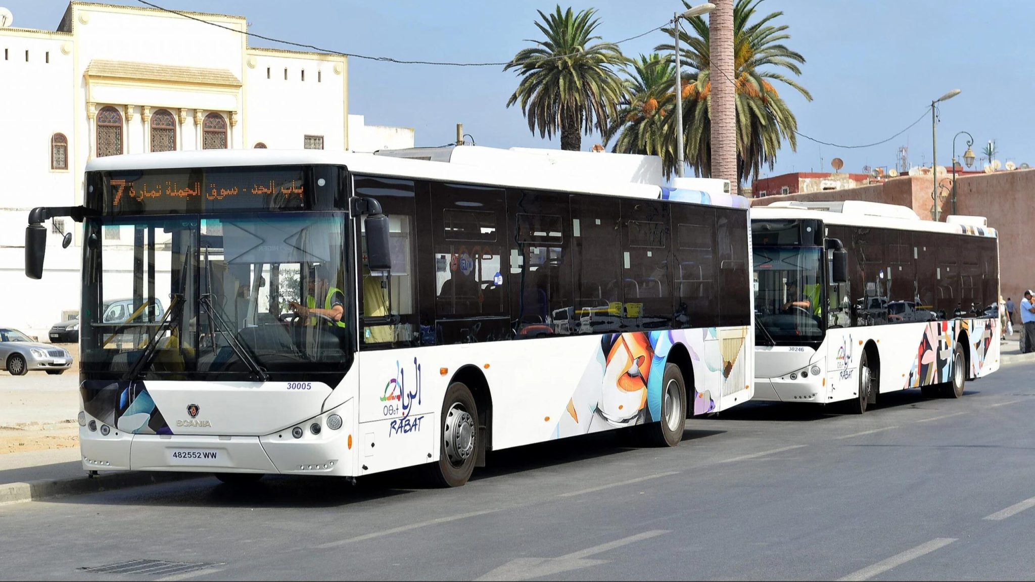 bus transpor urbain maroc