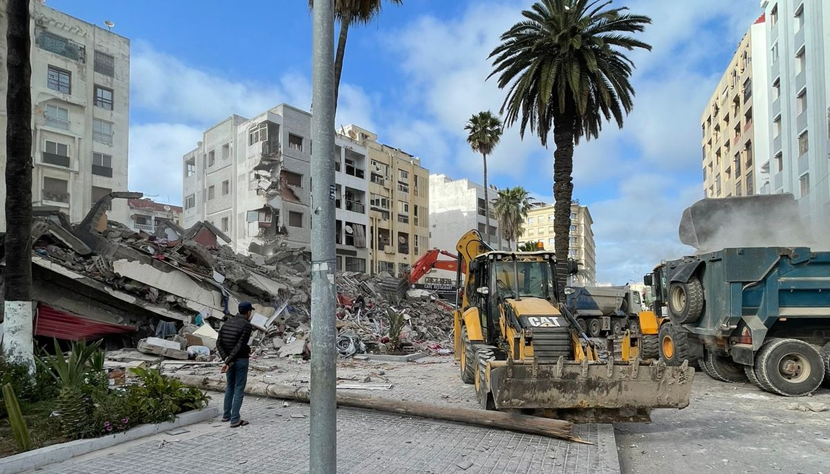 Immeuble effondré à Casablanca.