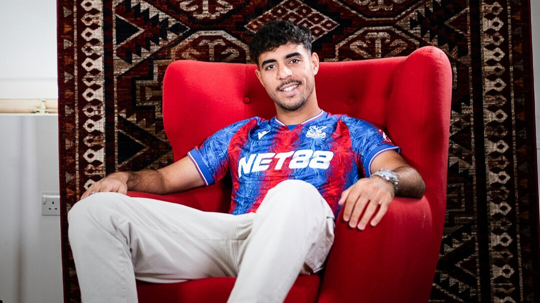 Chadi Riad sous les couleurs de Crystal Palace.